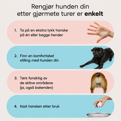 Rengjøringshansker for hund og katt